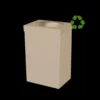 Papelera cartón reciclaje craft