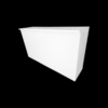 Mostrador Recepción XXL con cerradura y balda front