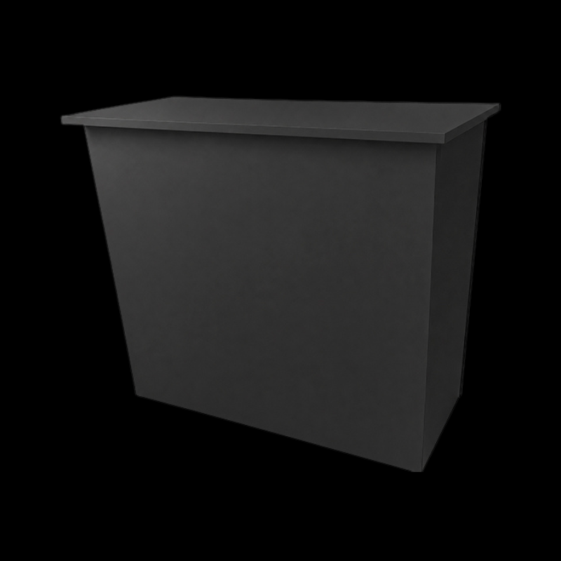 Mueble bajo Negro front