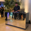 Cabina DJ efecto espejo