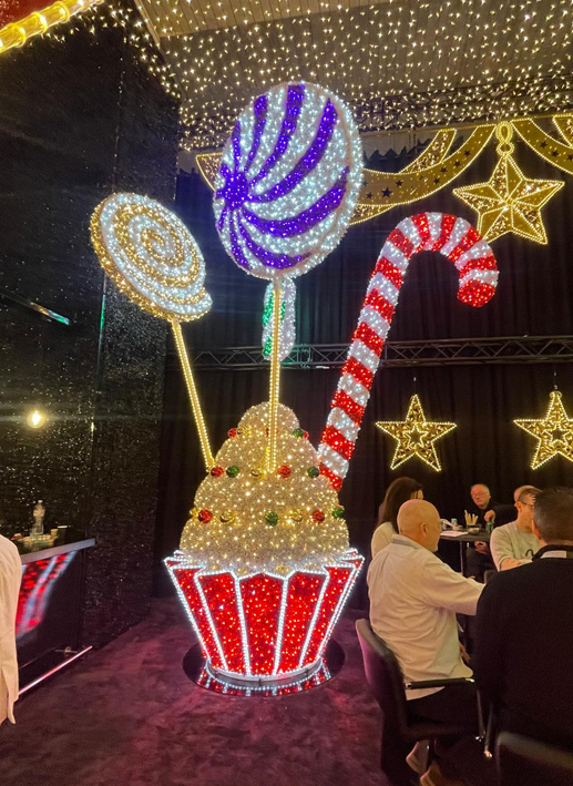 Cup Cake Navideño LED XXL