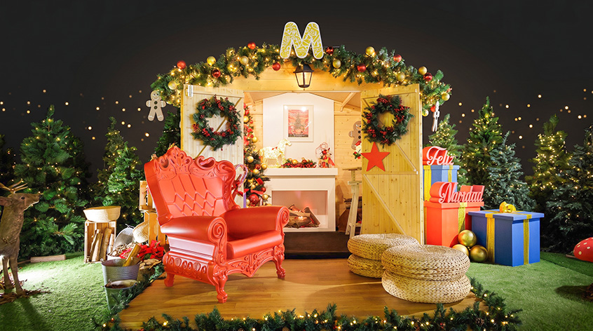 Alquiler mini CABAÑA de NAVIDAD decoración personalizada según proyecto