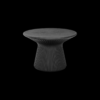 Mesa Baja negra circular