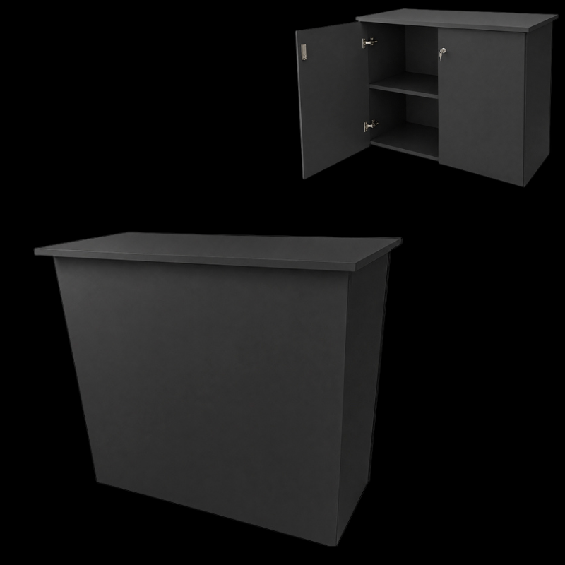 Mueble bajo negro