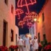 Paraguas Colores LED