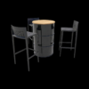 Set Industrial Negro